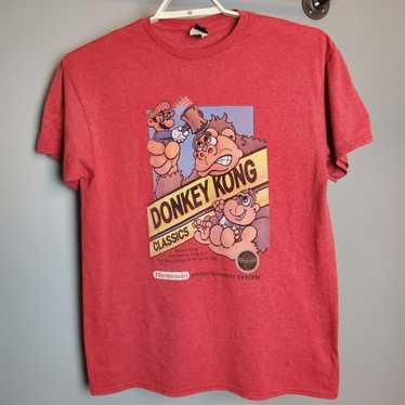 Tee Shirt Donkey Kong x Super Mario Red Shirt Siz… - image 1