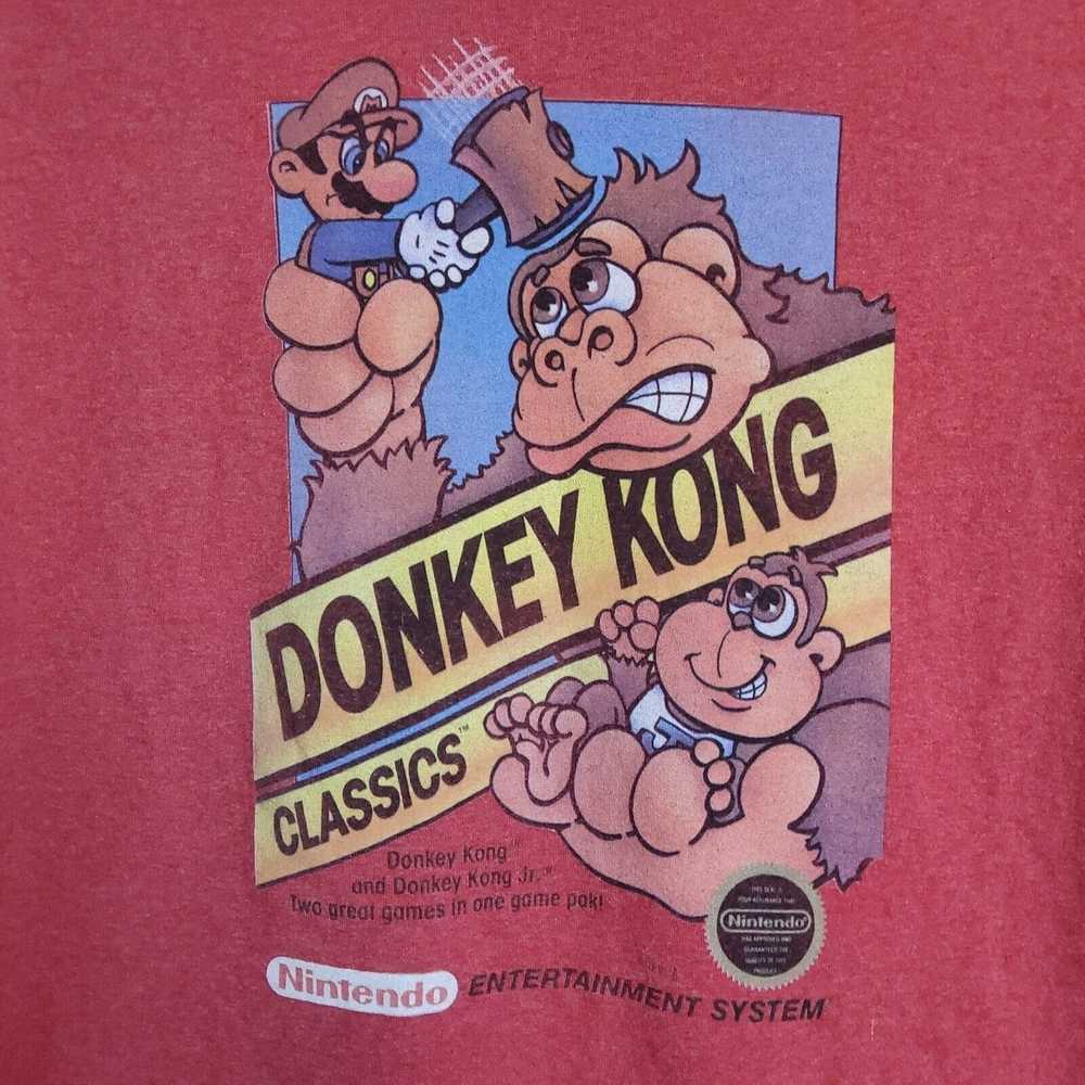 Tee Shirt Donkey Kong x Super Mario Red Shirt Siz… - image 4