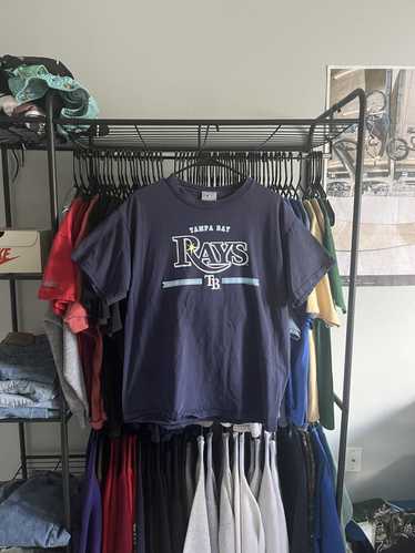 Majestic T-shirt - Tampa Bay Rays - Large - Purple - Genuine MLB Merchandise