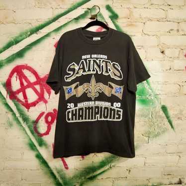 Majestic Big & Tall Mens New Orleans Saints Football Embroidered Shirt  NWT XLT