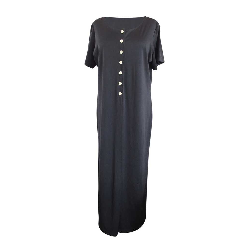 Robe longue 70s - Robe longue Vintage, fendue sur… - image 1