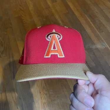 California Angels Authentic MLB KM Pro Fitted Baseball Hat 