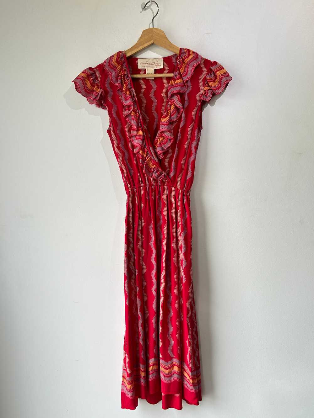 Vintage Zandra Rhodes Silk Printed Dress - image 1