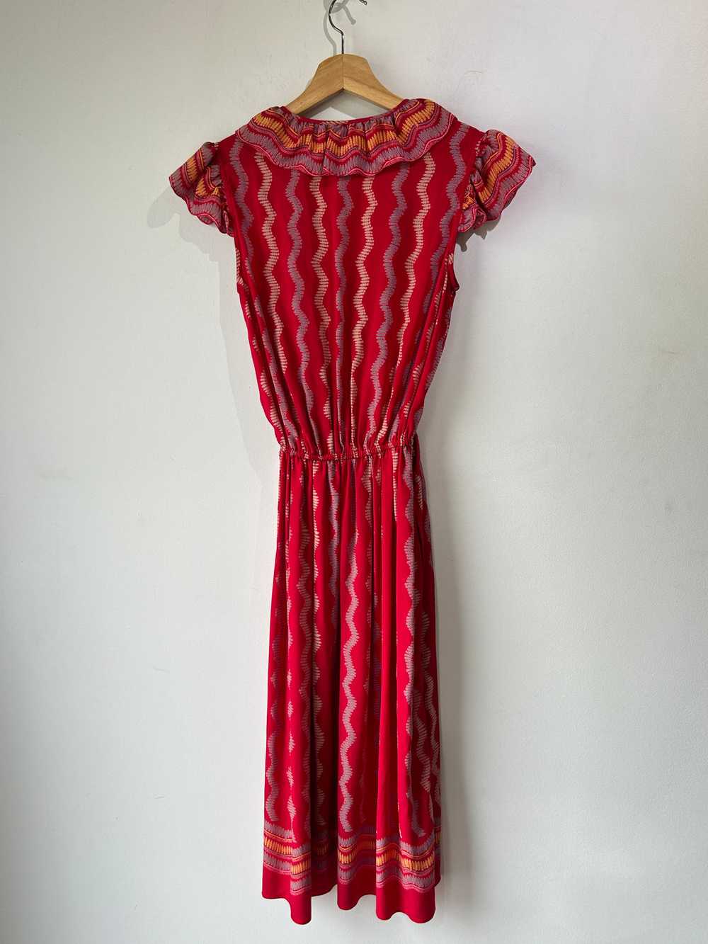 Vintage Zandra Rhodes Silk Printed Dress - image 4