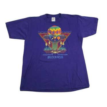 Jerzees Balloon Fiesta M Purple Single Stitch 80s… - image 1