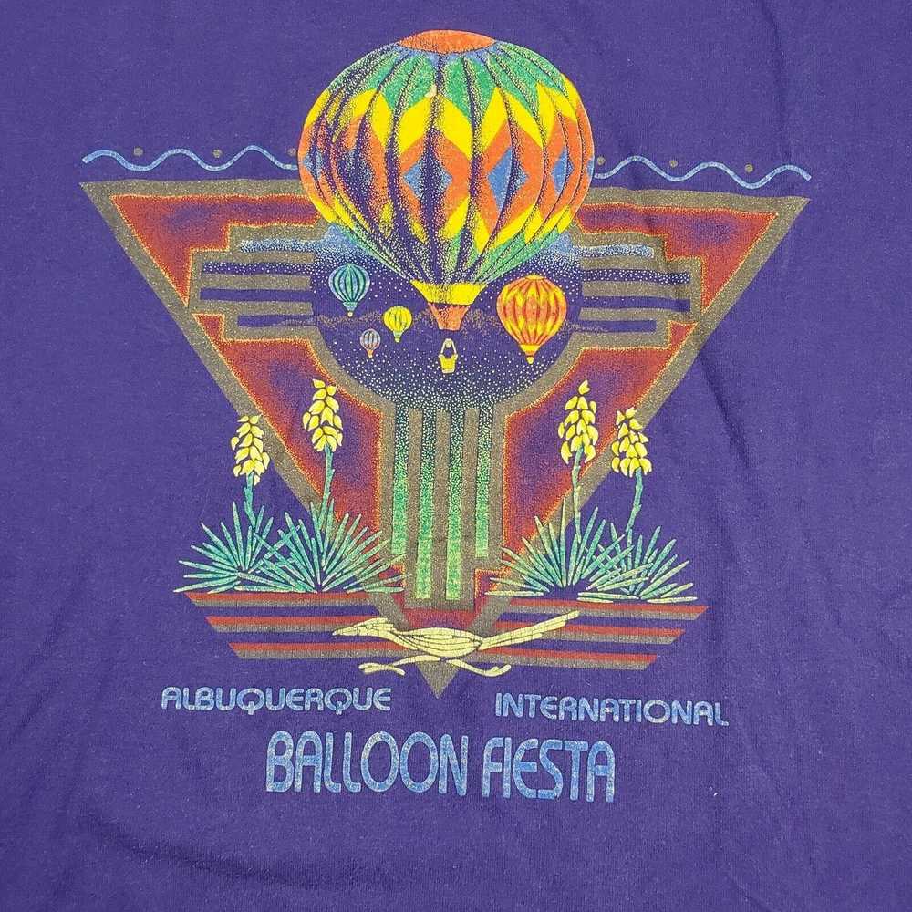 Jerzees Balloon Fiesta M Purple Single Stitch 80s… - image 2