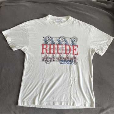 Rhude Logo Script Tee – HotelomegaShops