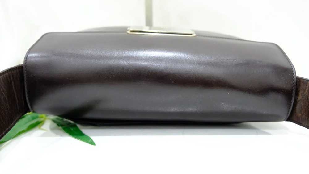 Prada Authentic vintage prada brown leather shoul… - image 9