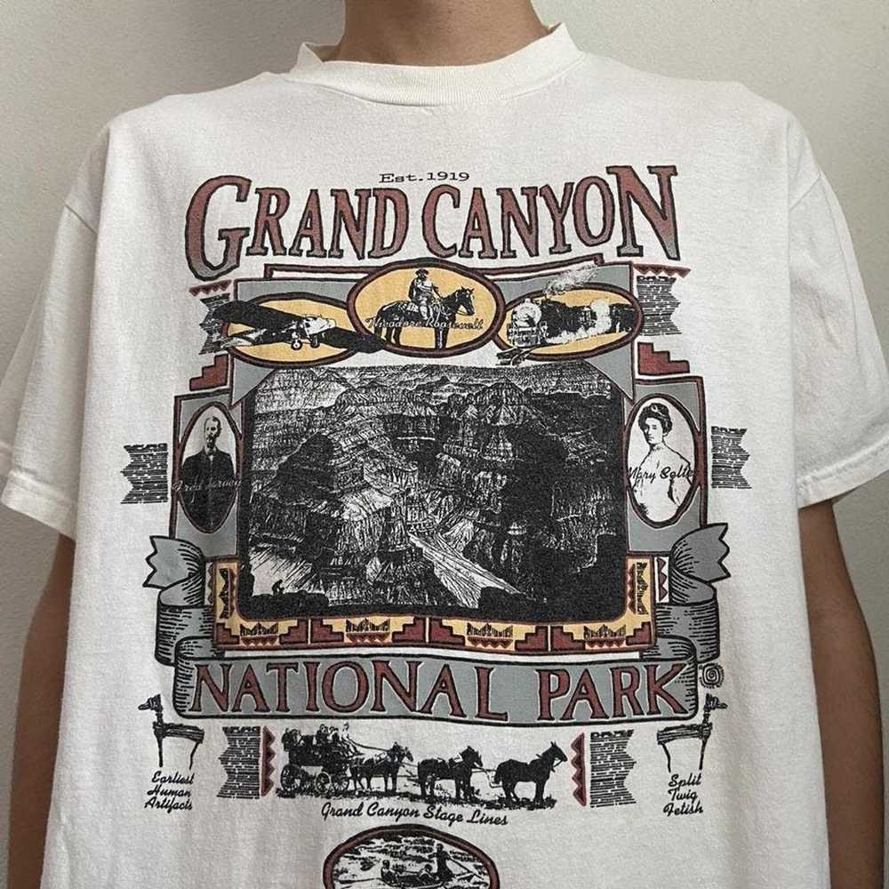 Tultex × Vintage Vintage Grand Canyon 1990s Graph… - image 1