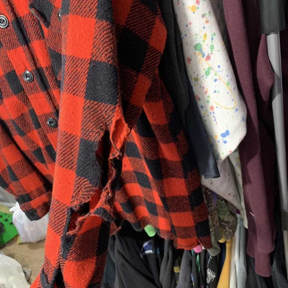 Vintage vintage 80s/90s thick heavy wool flannel … - image 3