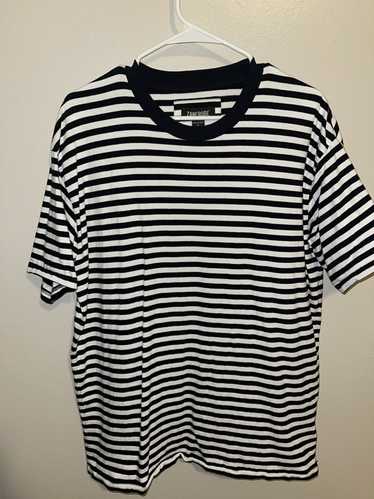 Zanerobe Black and white stripe “ZANEROBE” tee