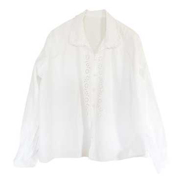 Chemise en coton brodé