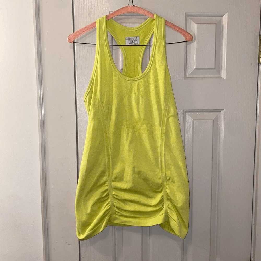 Athleta Athleta Fastest Track Racerback Neon Yell… - image 2