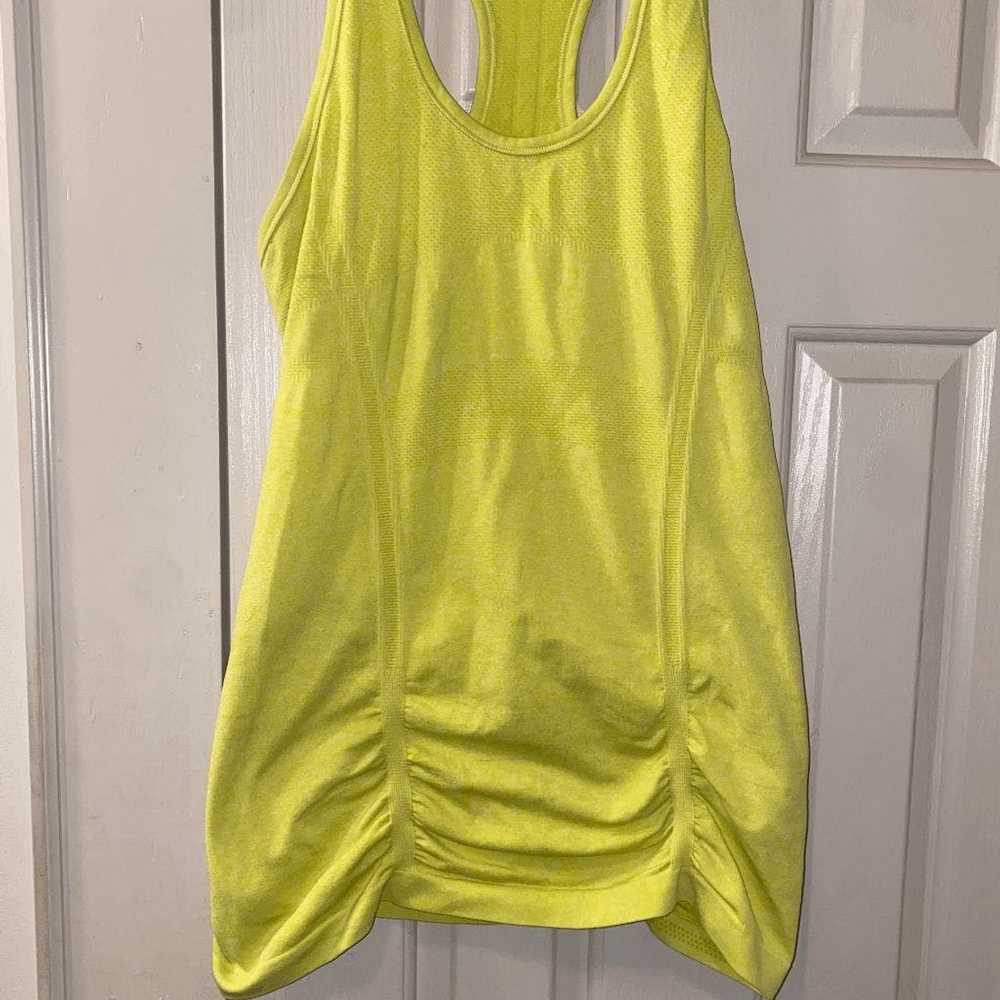 Athleta Athleta Fastest Track Racerback Neon Yell… - image 4