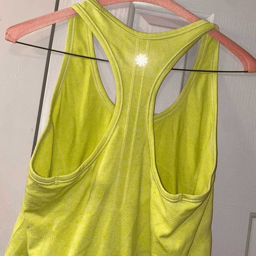 Athleta Athleta Fastest Track Racerback Neon Yell… - image 6