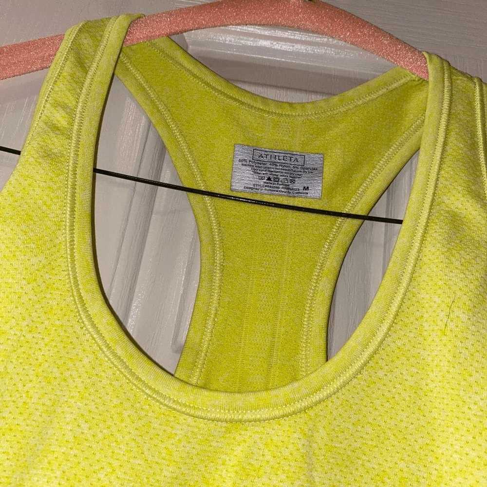 Athleta Athleta Fastest Track Racerback Neon Yell… - image 7