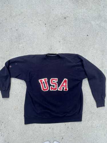 Vintage Vintage 80s Navy USA Crewneck Sweatshirt