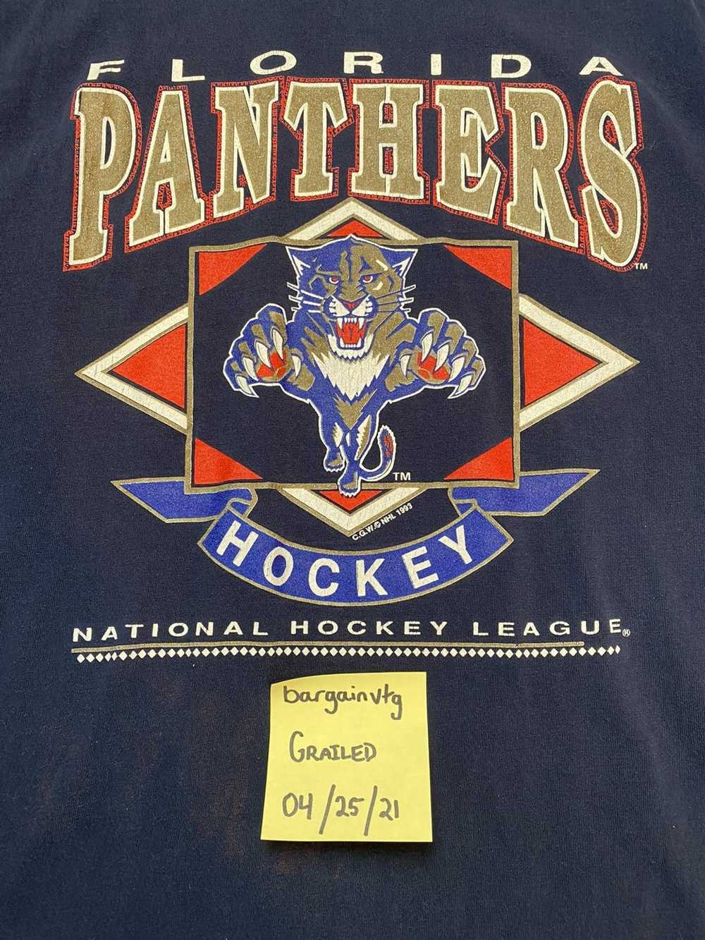 NHL × Vintage Florida Panthers NHL Hockey 1993 Te… - image 5
