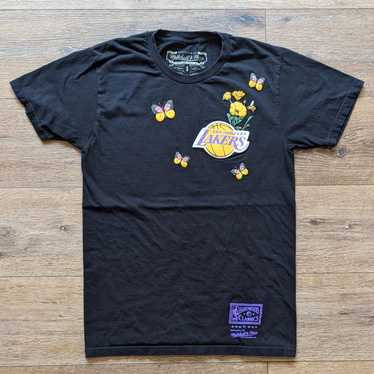 Mitchell & Ness x NBA LA Lakers State Flower Black T-Shirt