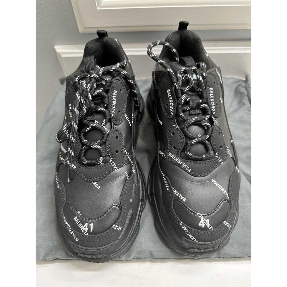 Balenciaga Triple S leather low trainers - image 3