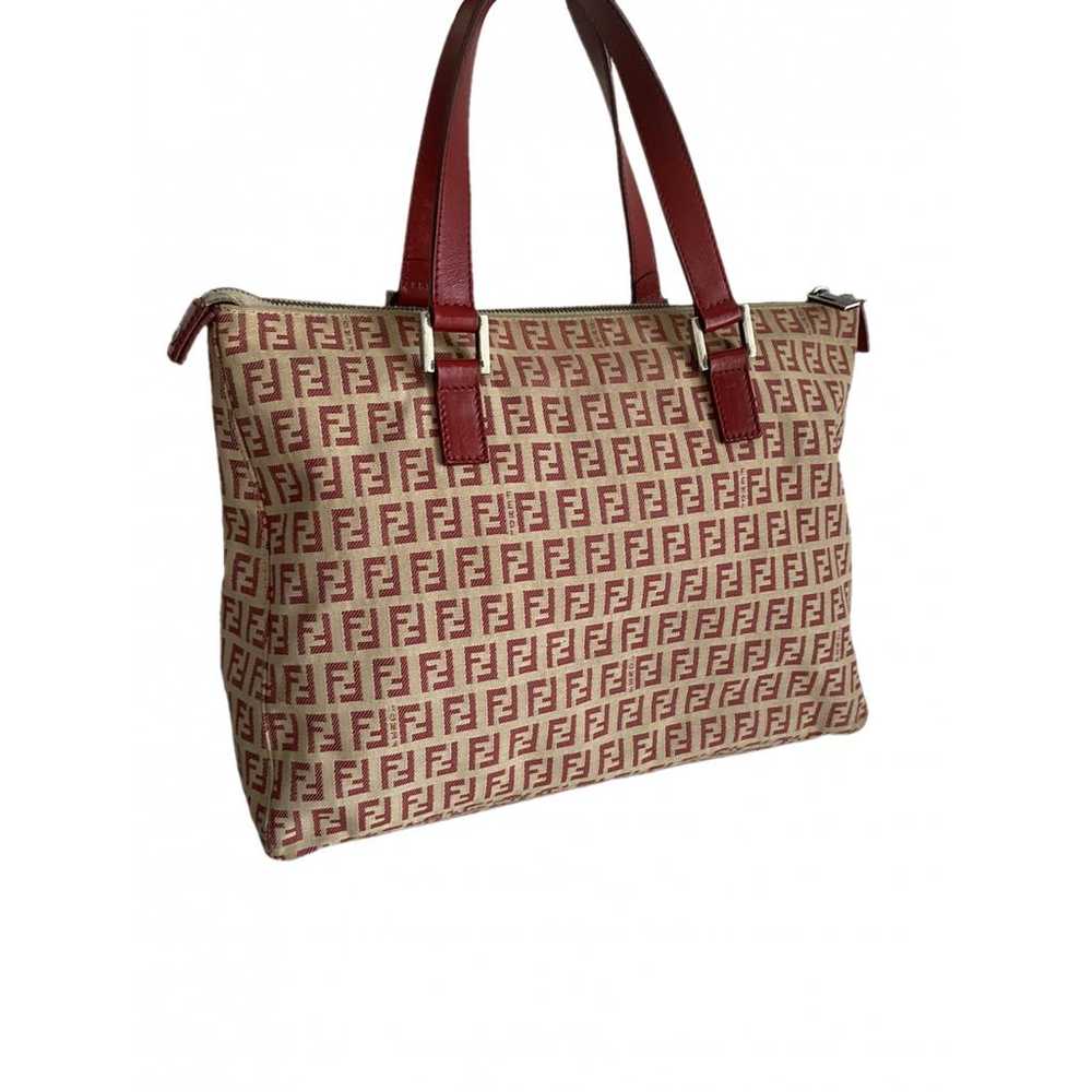 Fendi Logo Shopper Tote cloth handbag - image 1