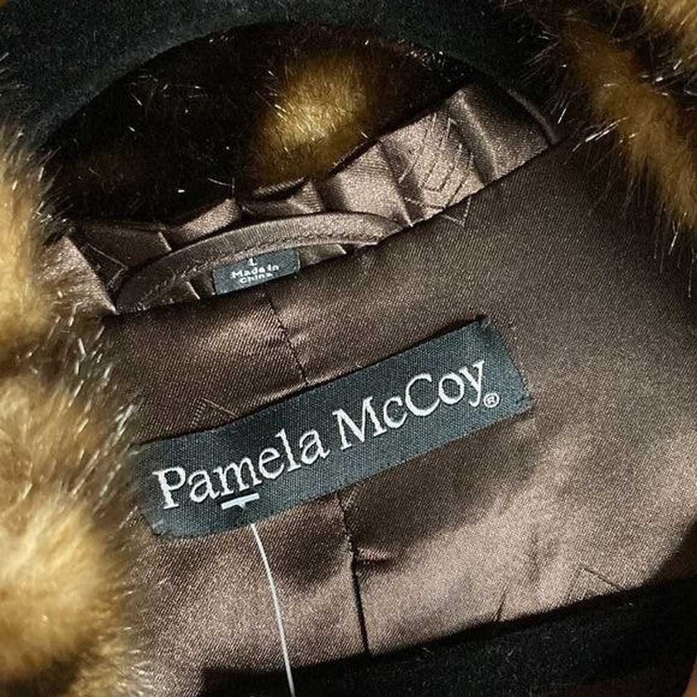 Vintage Vintage 90’s Pamela Mccoy Faux Fur Coat S… - image 7