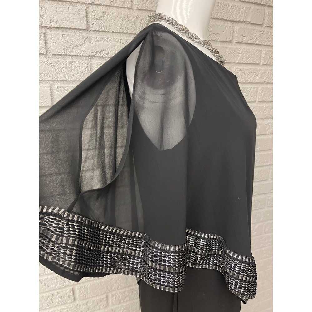 Other SLNY Metallic Trim Capelet Sheath Dress Siz… - image 7