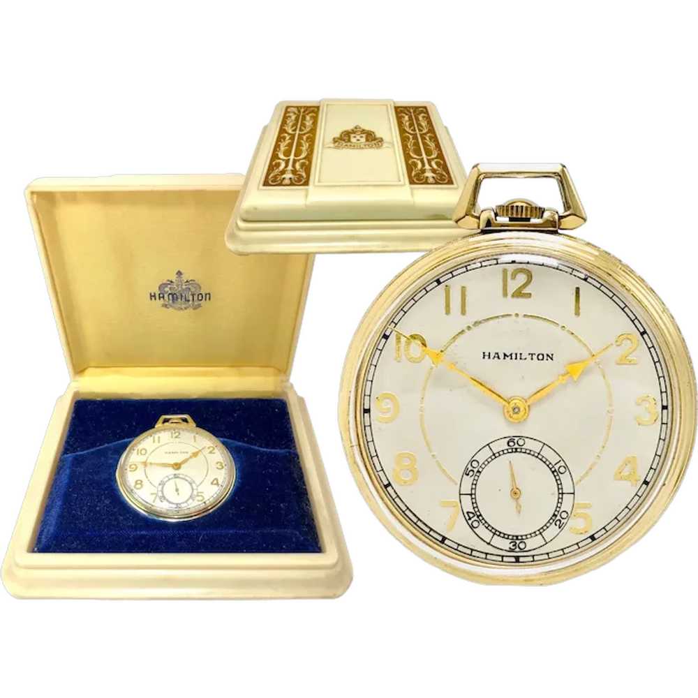 1938 Hamilton Morris 917 10s Pocket Watch - image 1