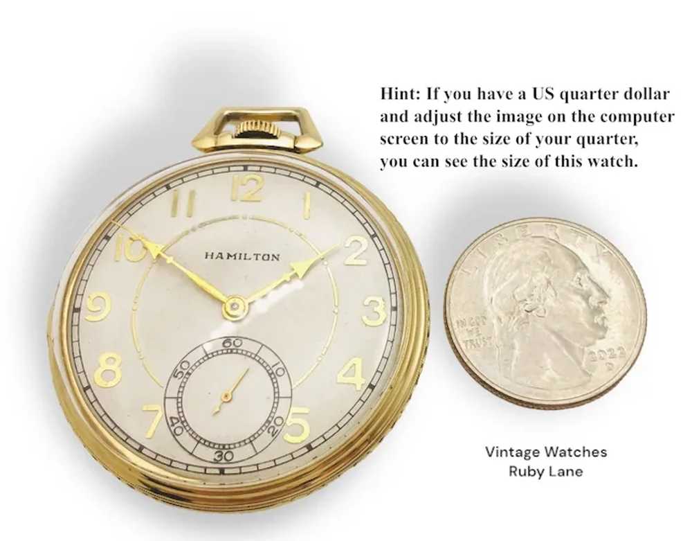 1938 Hamilton Morris 917 10s Pocket Watch - image 7