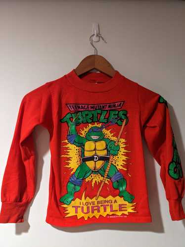 Vintage 90s Kids T-shirt Teenage Mutant Ninja Turtles TMNT Sewer Tour 1993  Mirage Studios Youth Medium/adult XS Red Tee 