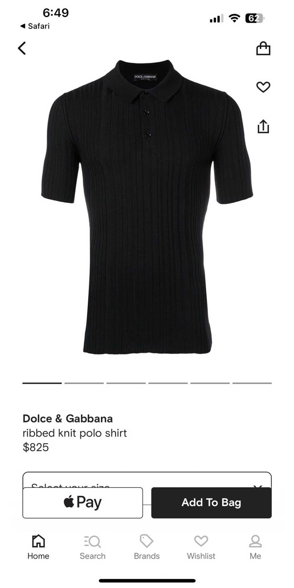 Dolce & Gabbana Dolce & Gabbana Ribbed Knit Polo - image 6
