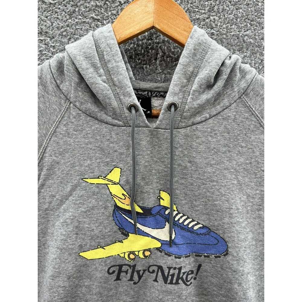 Nike Jordan Fly Nike Heather Gray Hoodie Sweatshi… - image 5