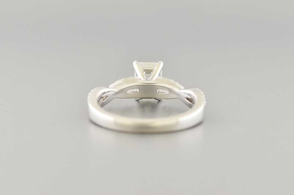 Elegant Emerald Cut Engagement Ring - image 3