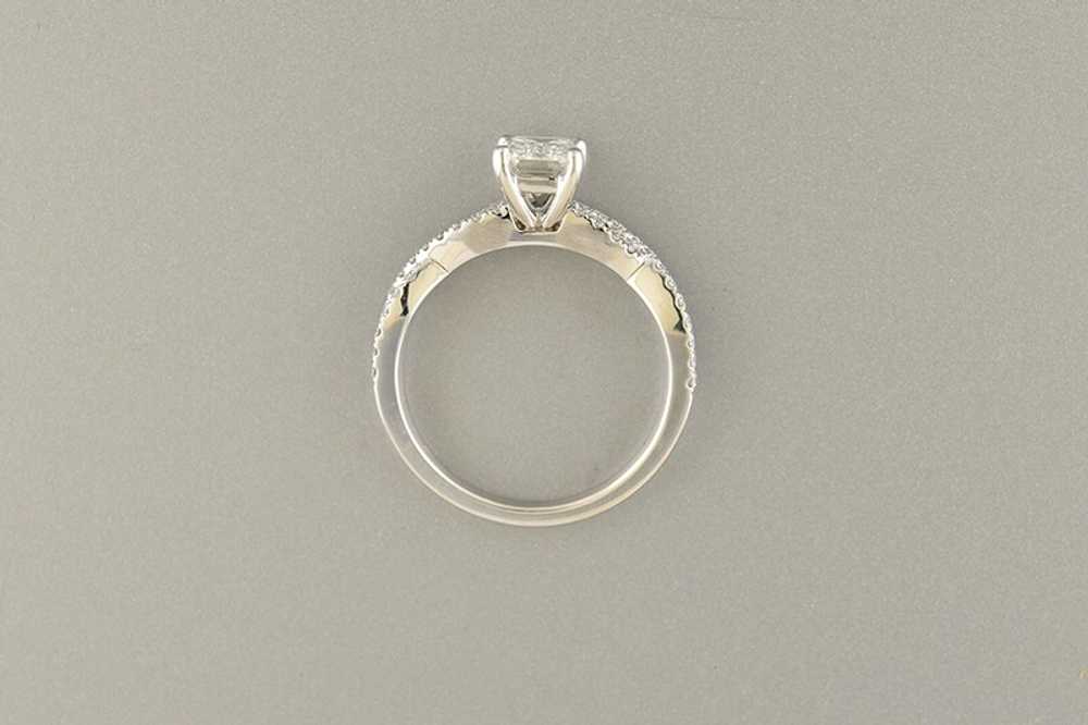 Elegant Emerald Cut Engagement Ring - image 4