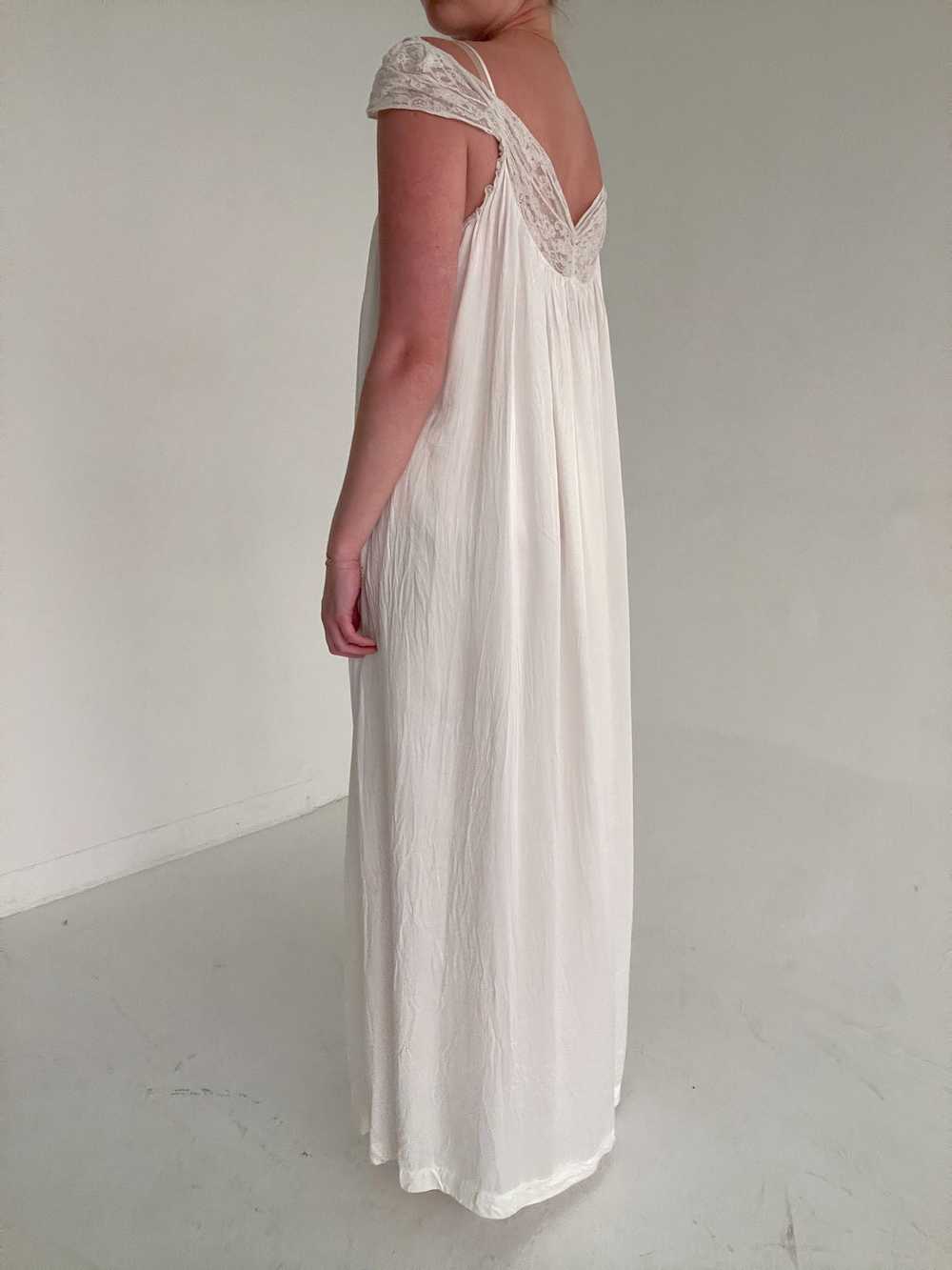 1930's Bridal White Satin Slip Dress - image 3