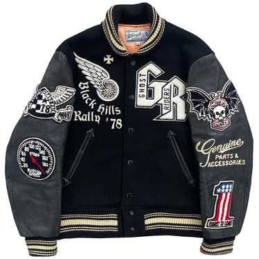 Whitesville Varsity Jacket Men's Plain Letterman Jacket Melton x Leath –  RODEO-JAPAN Pine-Avenue Clothes shop