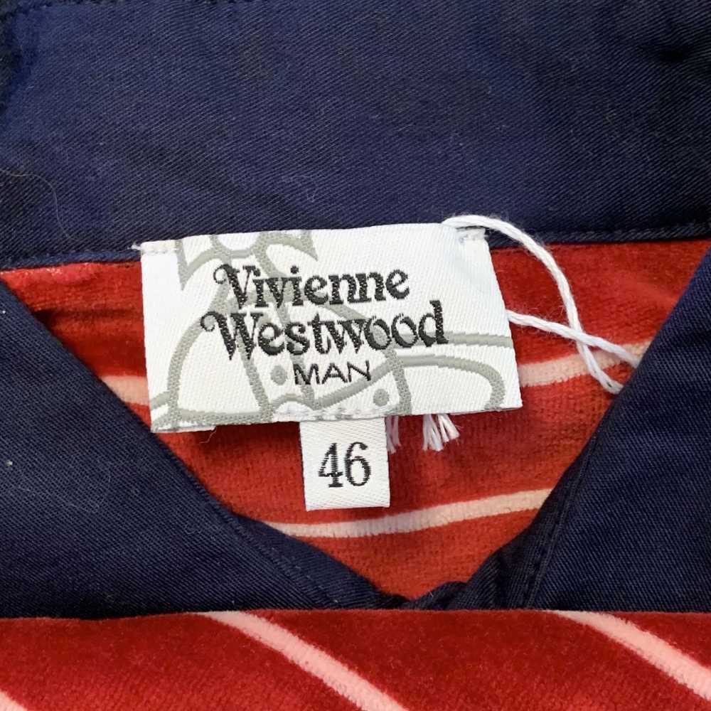 Vivienne Westwood Cinching Velour Polo Shirt - image 6