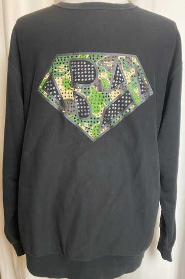 Bape Bape Swarovski Apeman Logo Crewneck