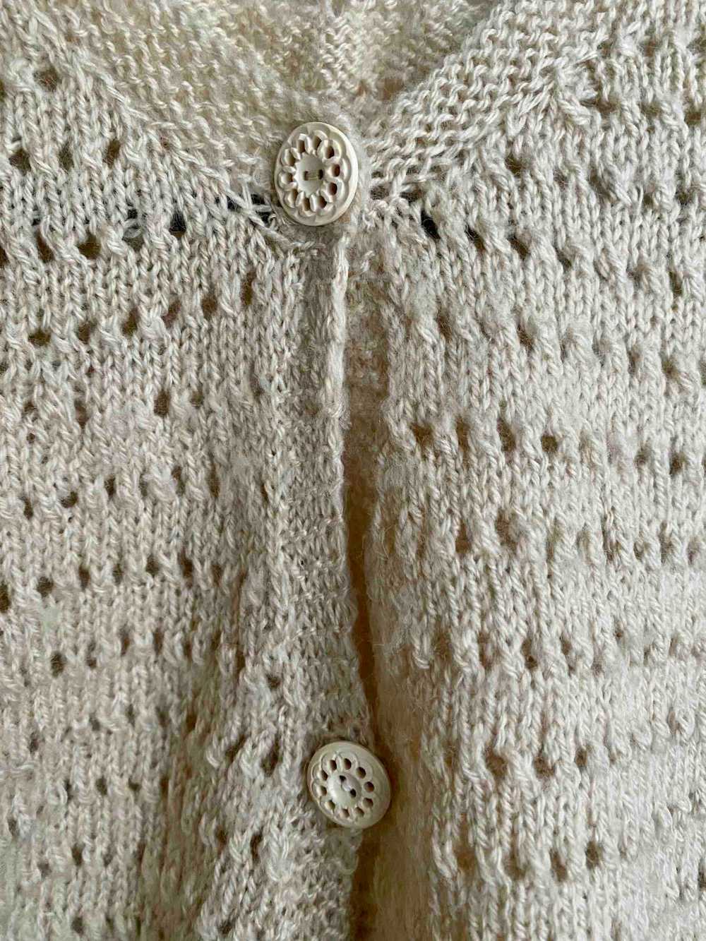 Cardigan en crochet - Cardigan crochet fait main - image 2