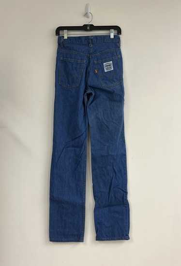 Vintage Levis Orange Tab 70s Women Jeans Size 9m 27X26 Bell Bottom Flare  Blue