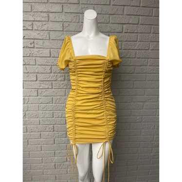 Other Love Tree Yellow Square Neckline Ruched Bod… - image 1