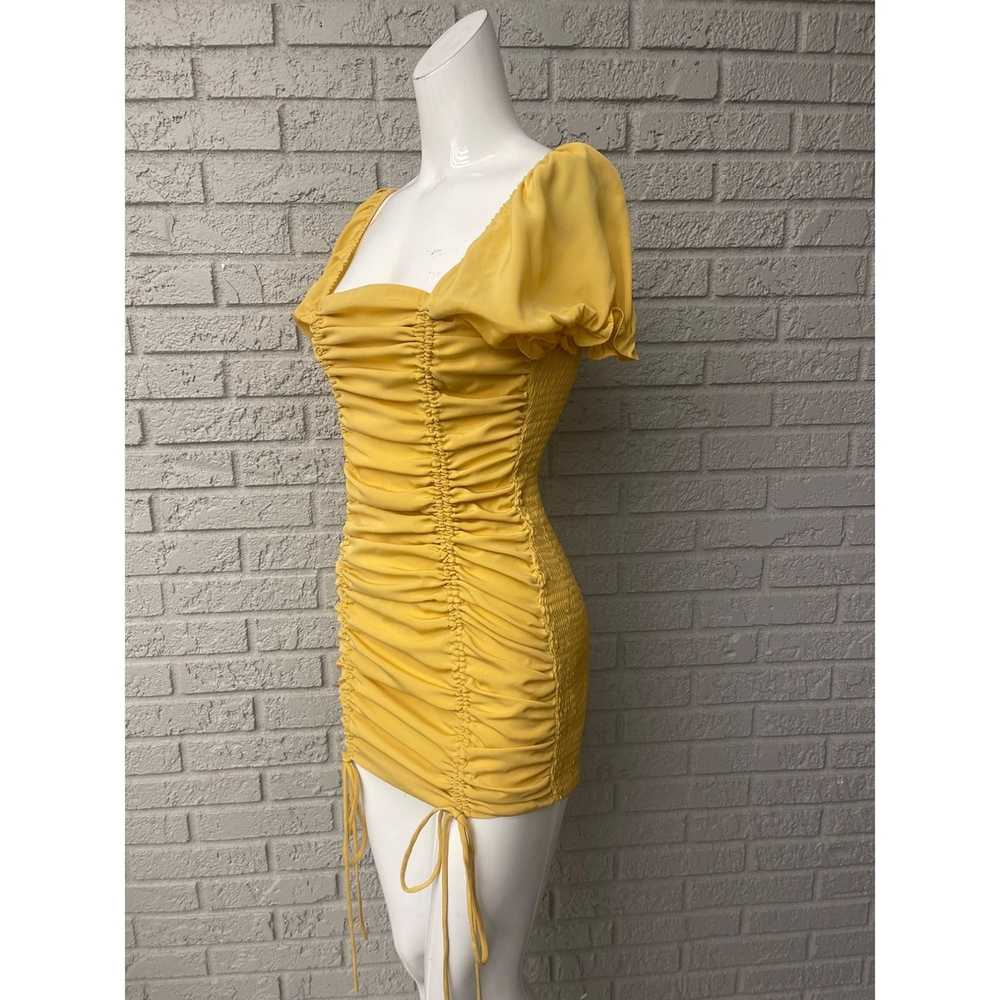 Other Love Tree Yellow Square Neckline Ruched Bod… - image 3