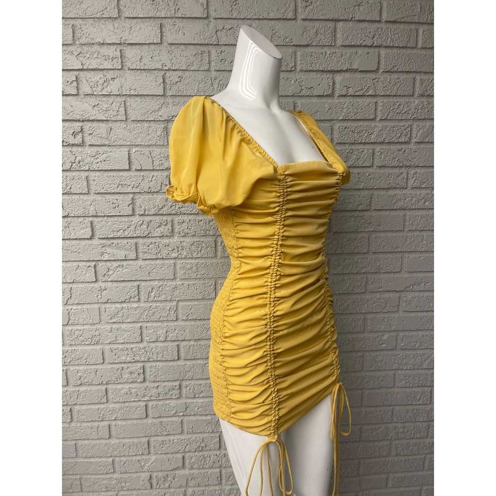 Other Love Tree Yellow Square Neckline Ruched Bod… - image 4