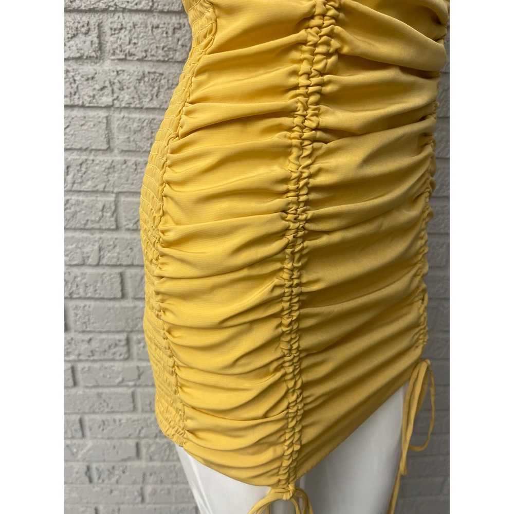 Other Love Tree Yellow Square Neckline Ruched Bod… - image 5