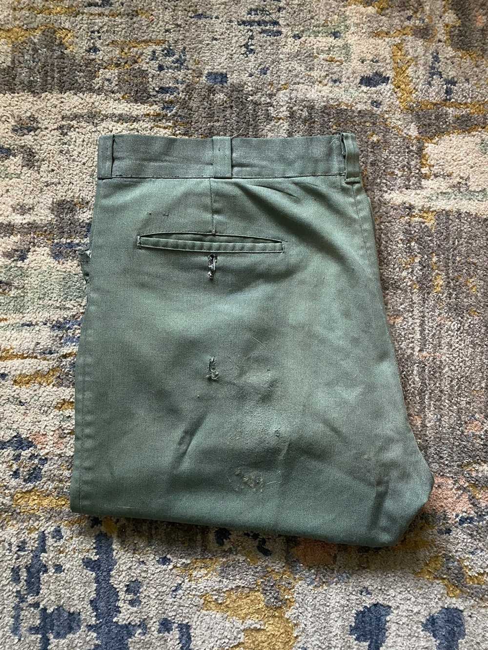 Vintage 1970’s forest green perma-prest chinos - image 5