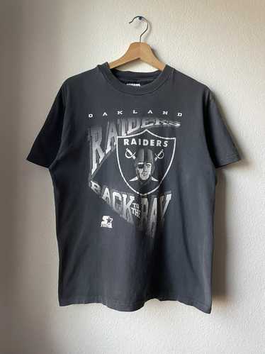 Starter Las Vegas Raiders Black Clutch Hit Long Sleeve T-Shirt