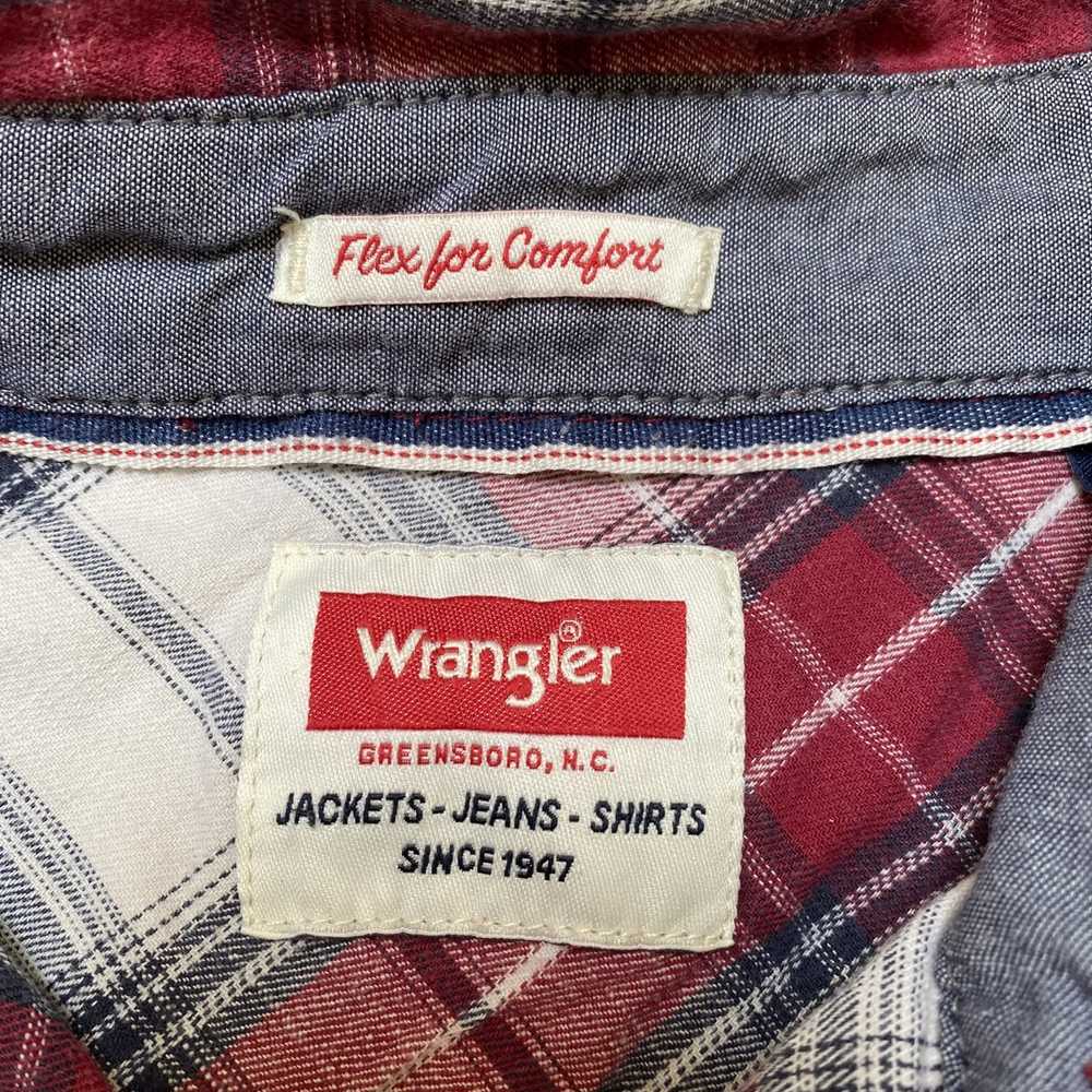 Vintage × Wrangler Vintage 90s Wrangler Flannel S… - image 5