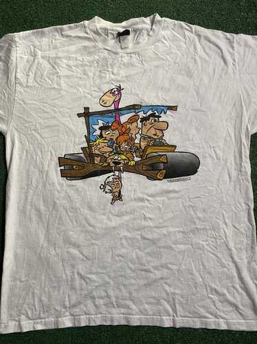 Vintage 1996 Flintstones Vintage Tee Sz XL White O