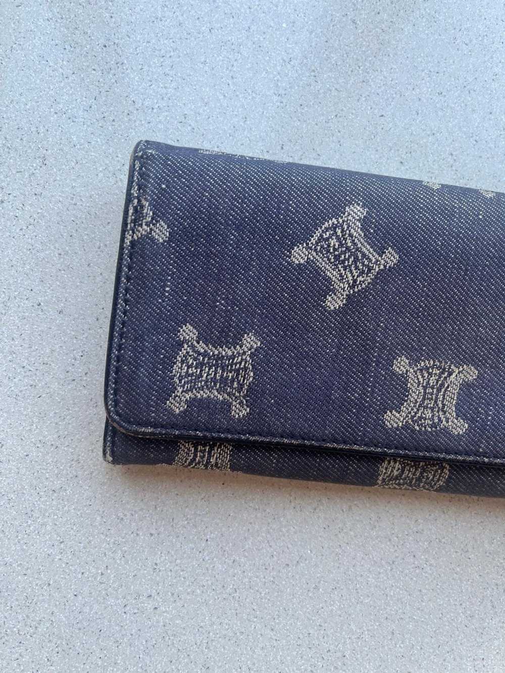 Celine Vintage Long Wallet in Graphite - image 4