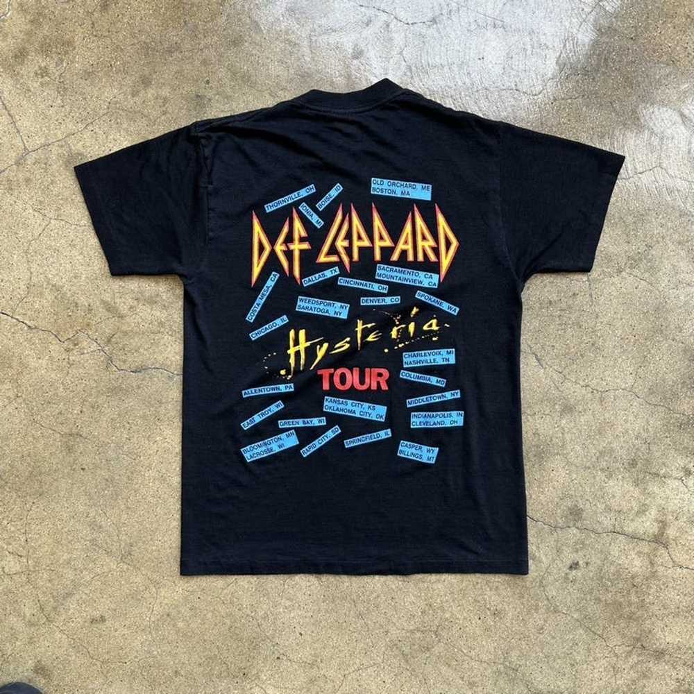 Def Leppard Vintage 1988 Def Leppard Tour T-shirt… - image 2